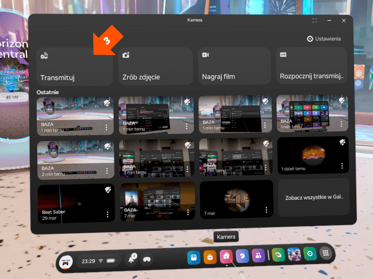 Castowanie_2 Gogle Meta Quest 3 wynajem Kraków