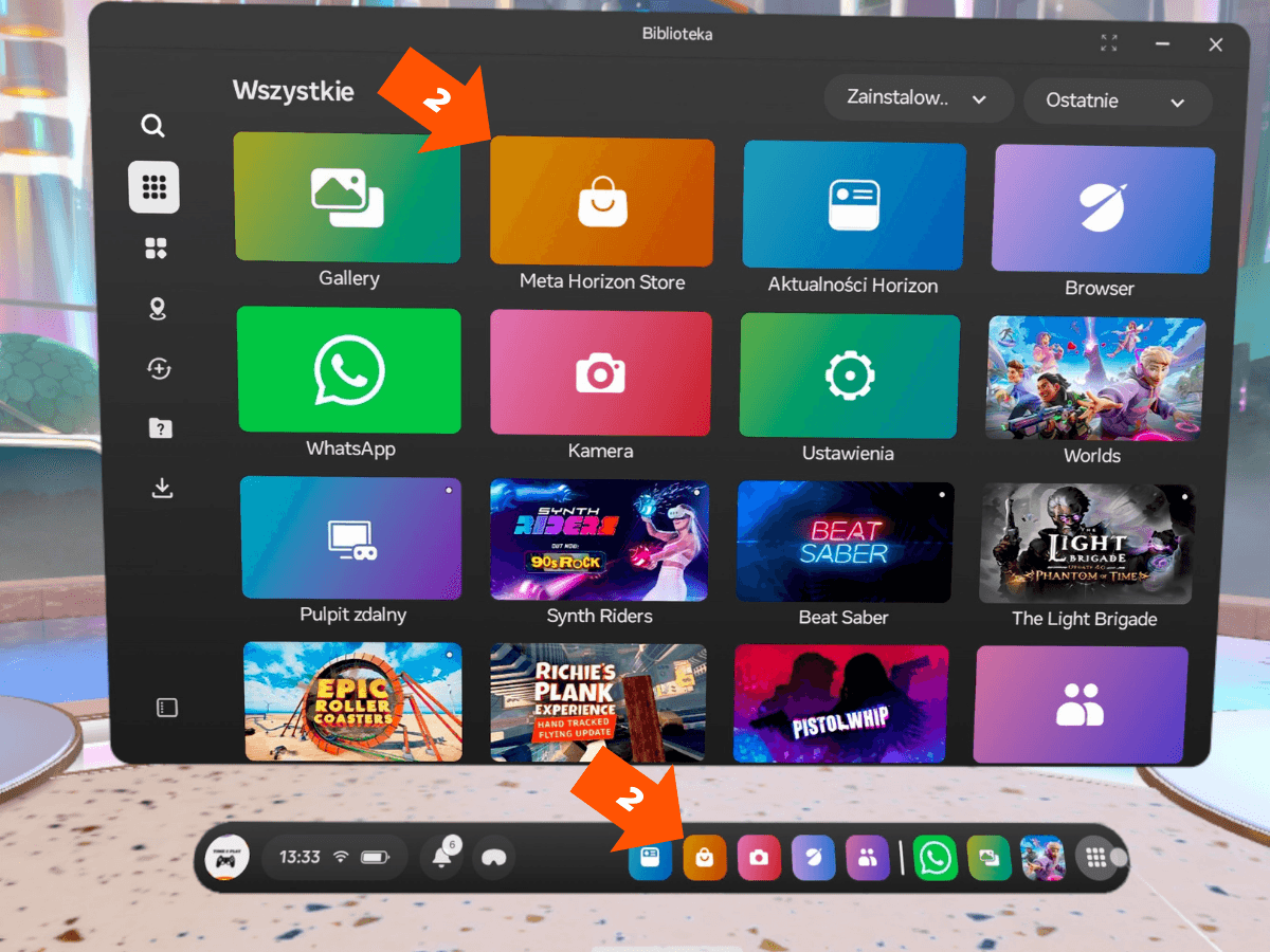 Horizon +_1 Meta Quest 3 wynajem Kraków